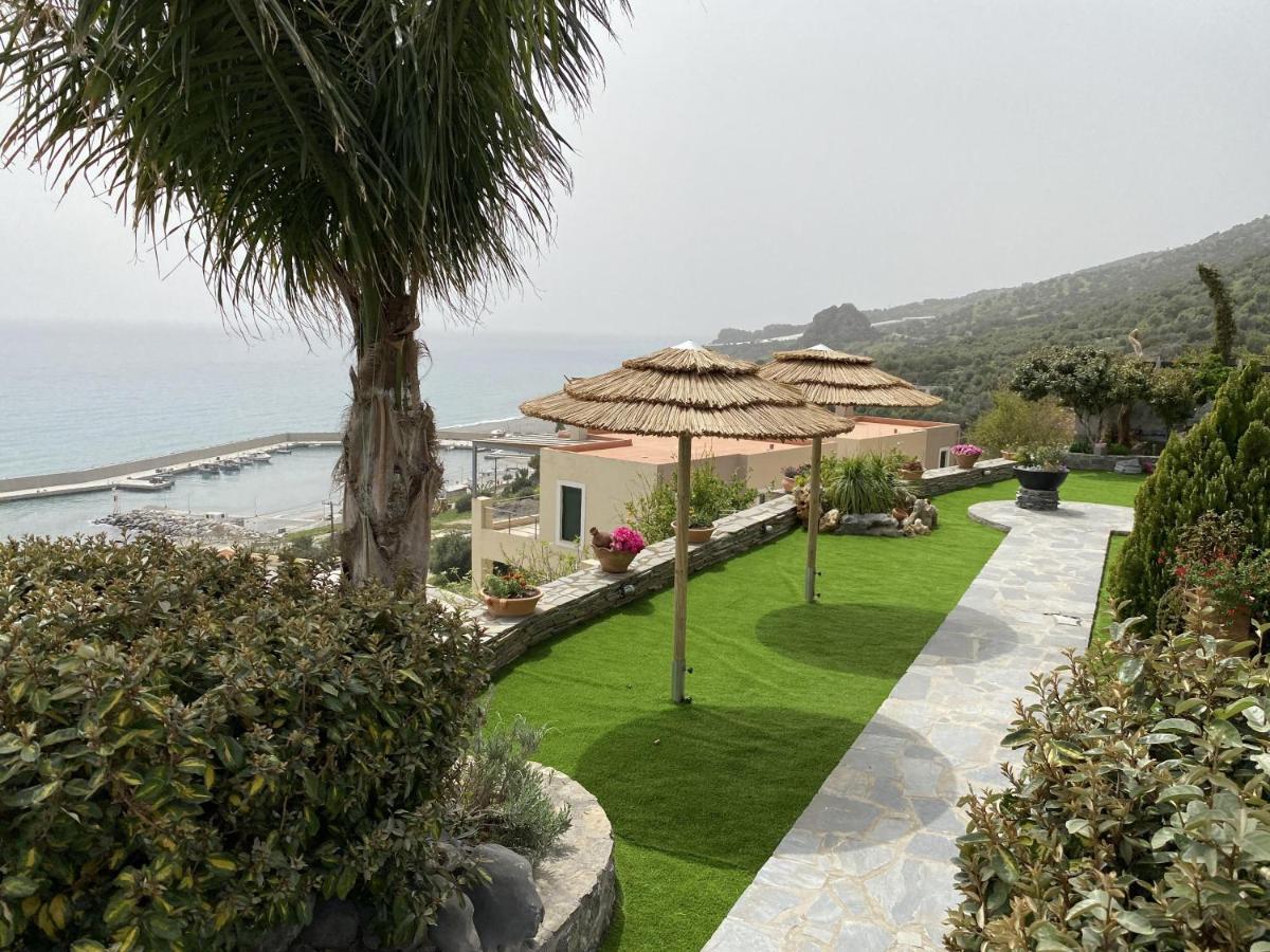 Ferienwohnung Breathtaking Sea View Flat In South Crete Keratókambos Exterior foto