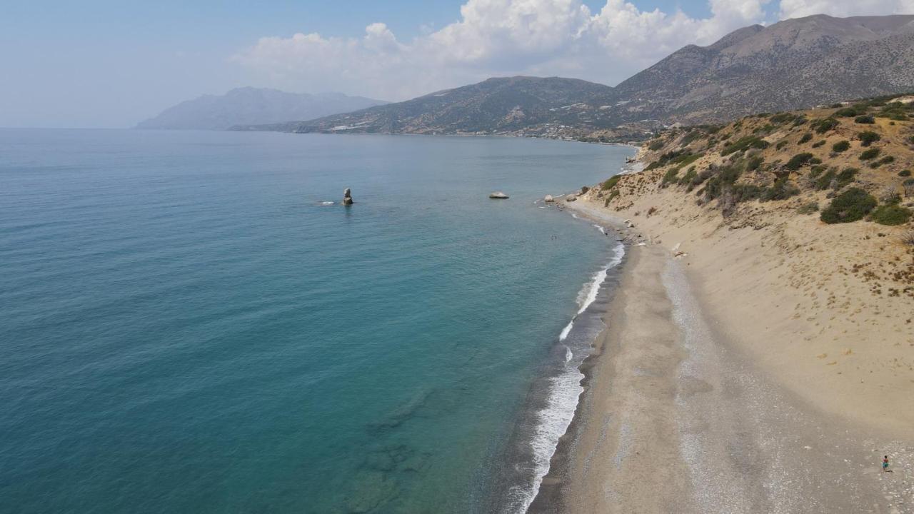 Ferienwohnung Breathtaking Sea View Flat In South Crete Keratókambos Exterior foto