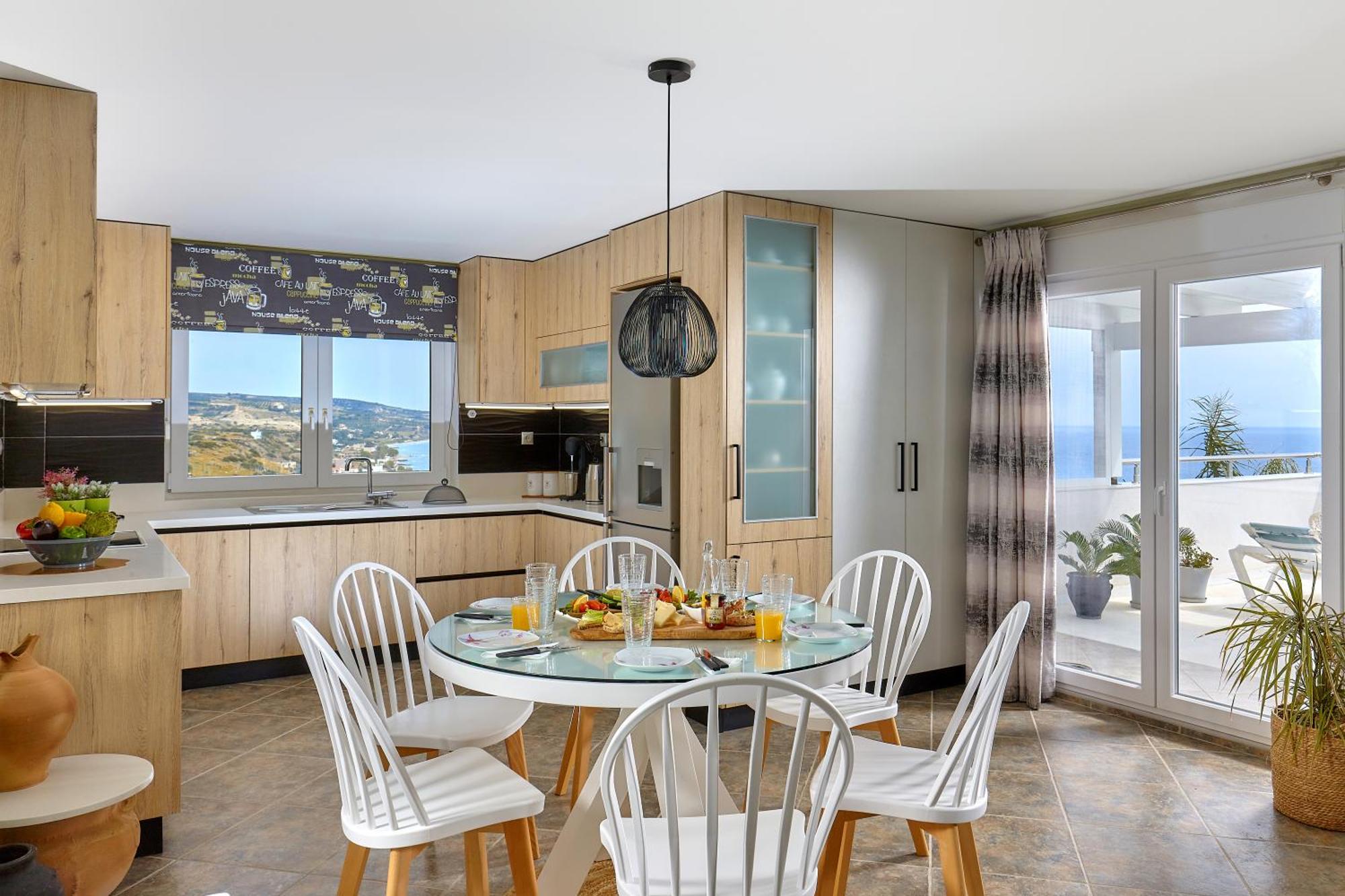 Ferienwohnung Breathtaking Sea View Flat In South Crete Keratókambos Exterior foto