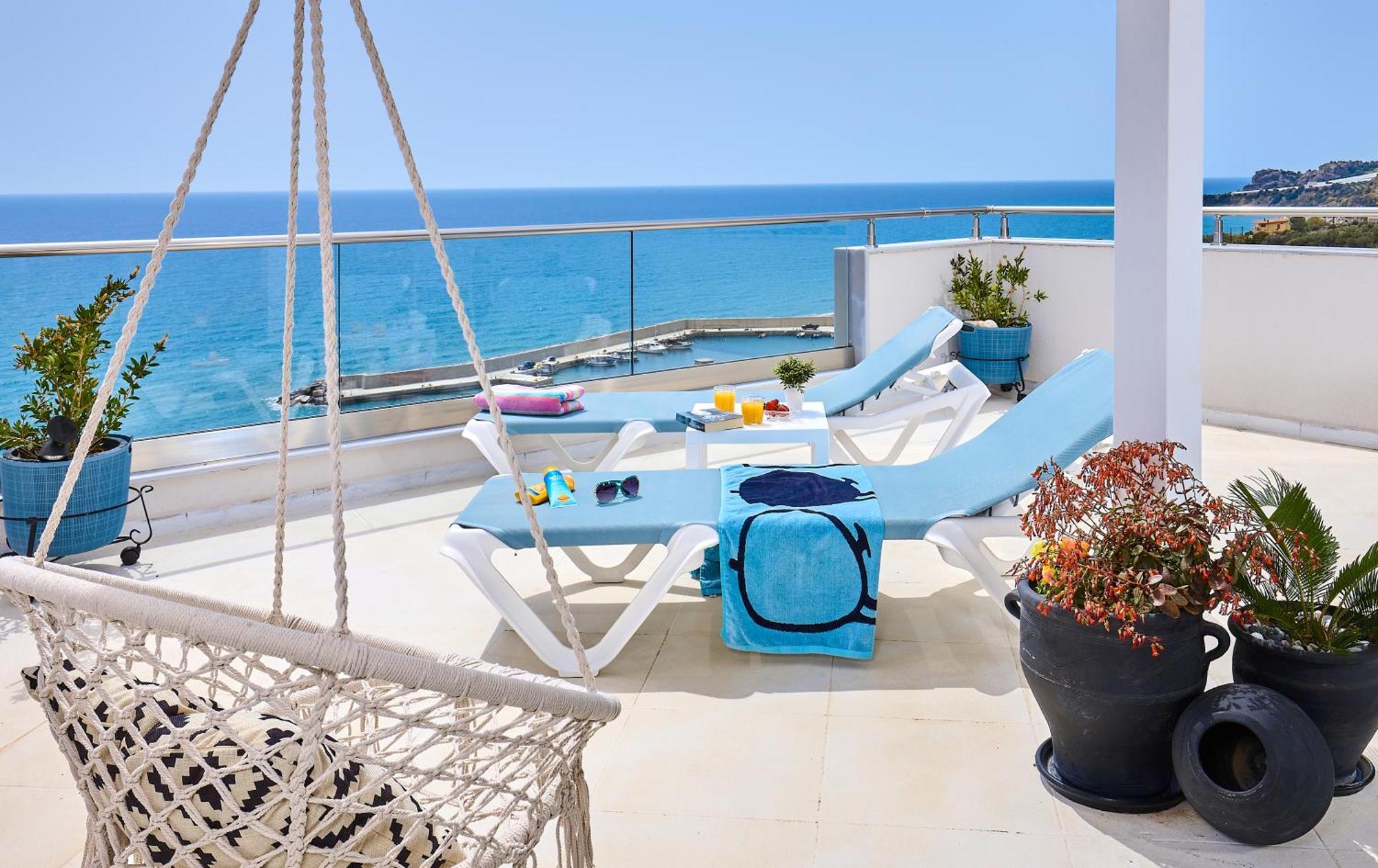 Ferienwohnung Breathtaking Sea View Flat In South Crete Keratókambos Exterior foto