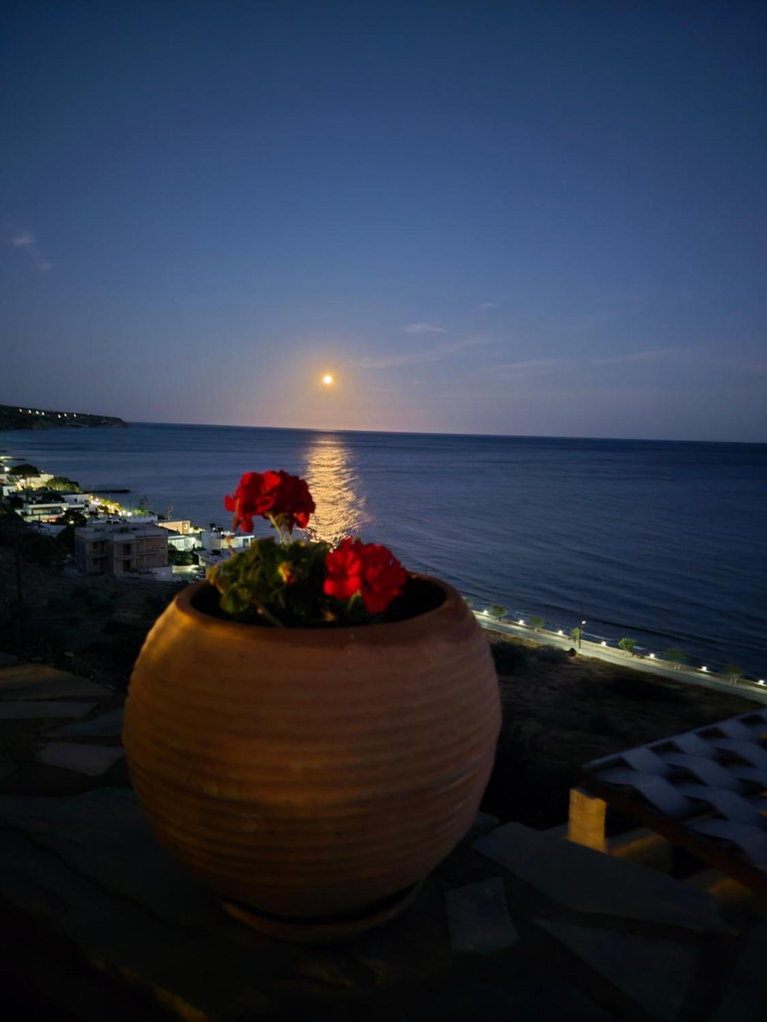 Ferienwohnung Breathtaking Sea View Flat In South Crete Keratókambos Exterior foto